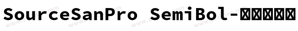 SourceSanPro SemiBol字体转换